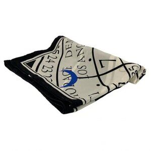 LOUIS VUITTON - White Black Blue Unconfirmed Scarf